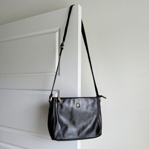 🍁CLOSET CLEAROUT🍁 Etienne Aigner Black Leather Crossbody Bag